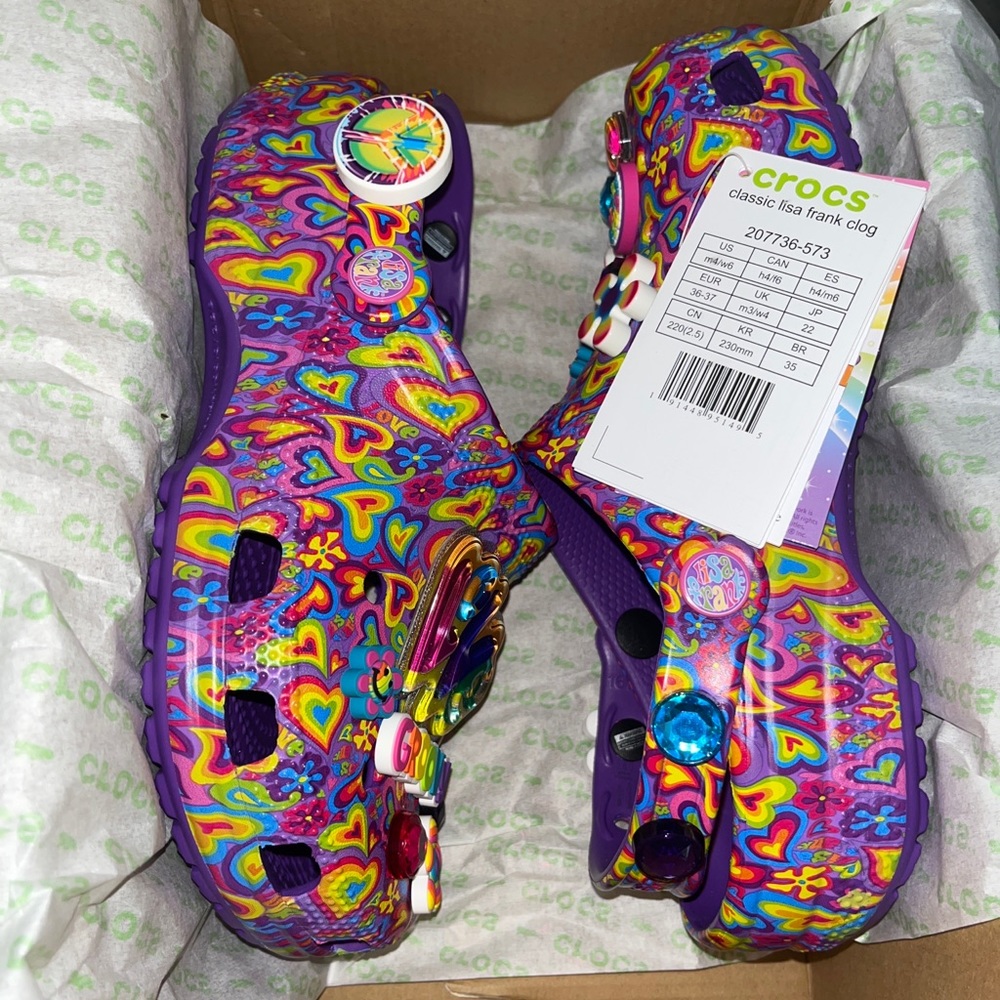 CROCS Lisa Frank Limited Edition size women 6